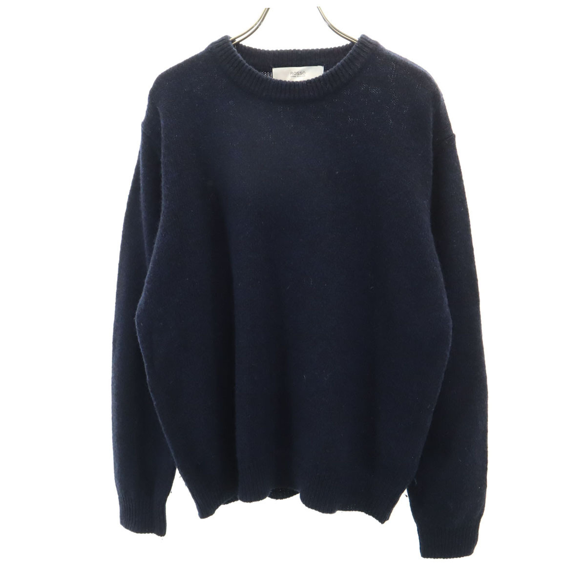 ROSSO ロッソ ウール 長袖 ニット M ネイビー URBANRESEARCH セータ レディース拍卖