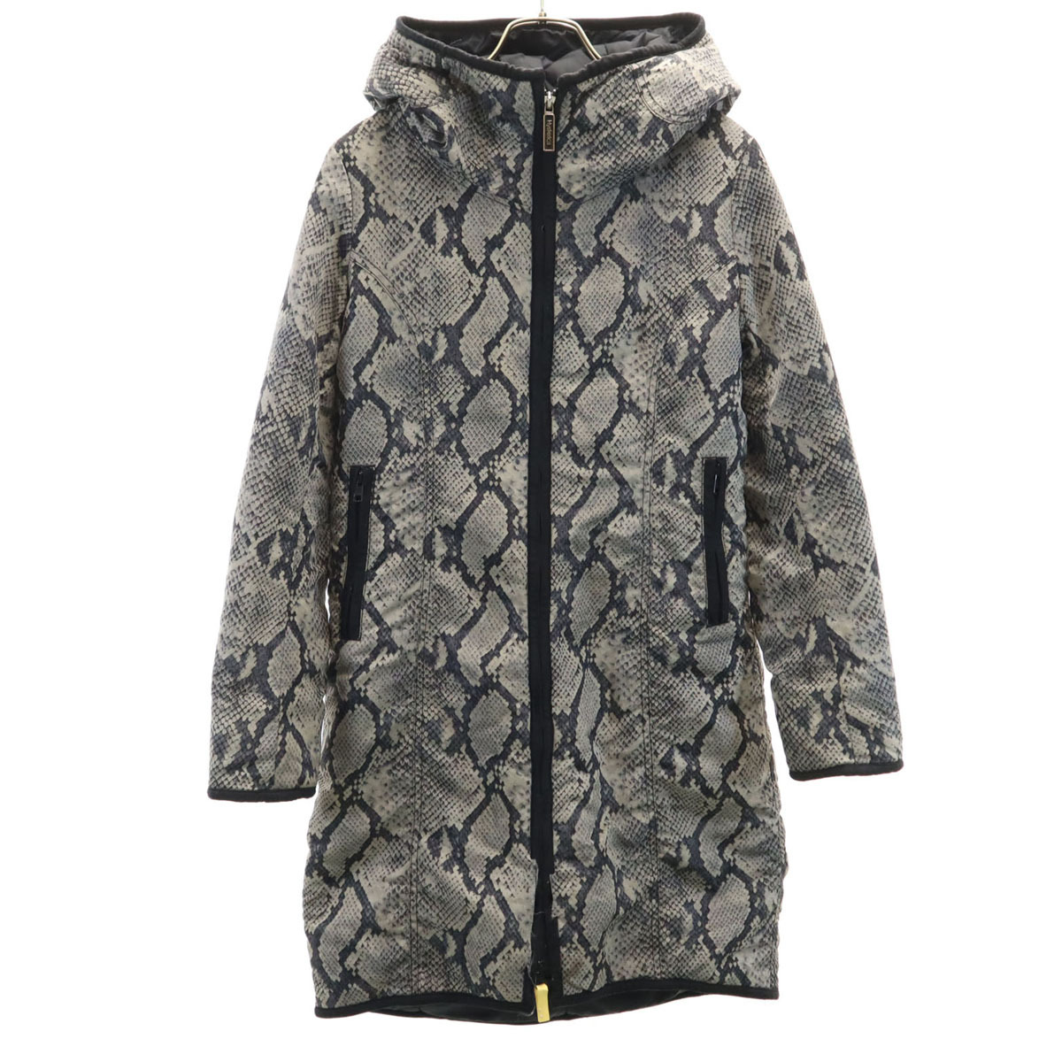 HYSTERICS ヒステリックス 総柄 中綿コート F グレー系 ヒステリックグラマー レディース拍卖