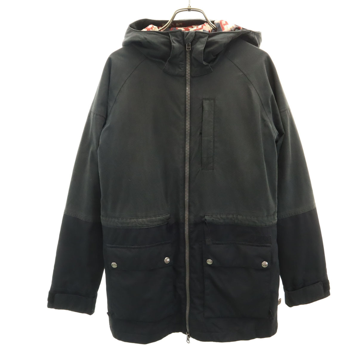 BURTON バートン スノーボード 中綿ジャケット XS チャコールブラック スキー メンズ拍卖