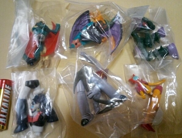 スーパーロボット大全集 マジンガーZ対デビルマン 全6種 バンダイHGガシャポン 1998年 A117拍卖