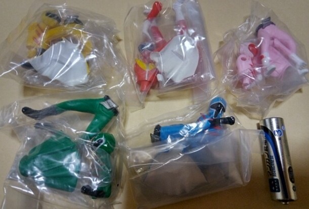 秘密戦隊ゴレンジャー 全5種 バンダイHGガシャポン 1998年 A121拍卖