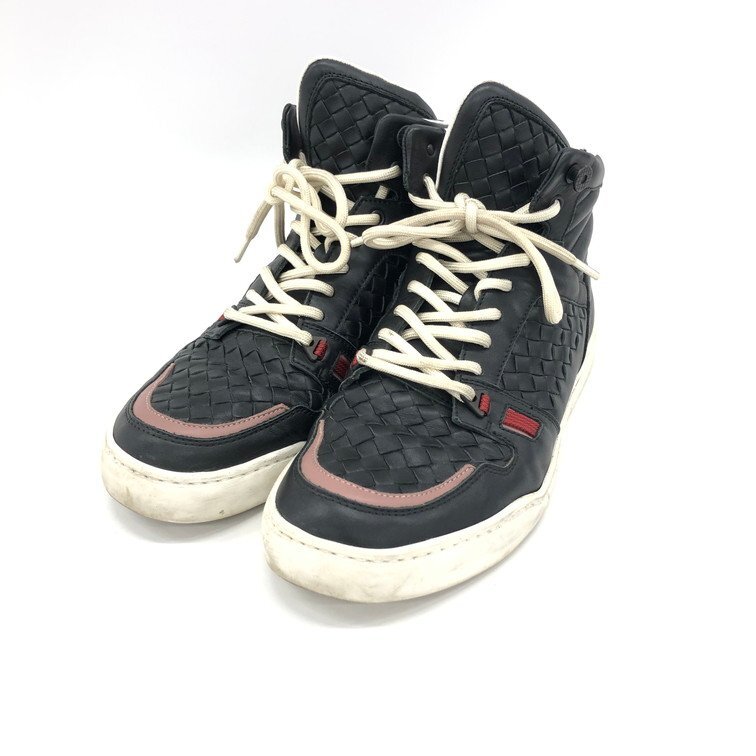 BOTTEGA VENETA ボッテガヴェネタ イントレチャート ハイカットスニーカー サイズ41【DJBDE008】拍卖