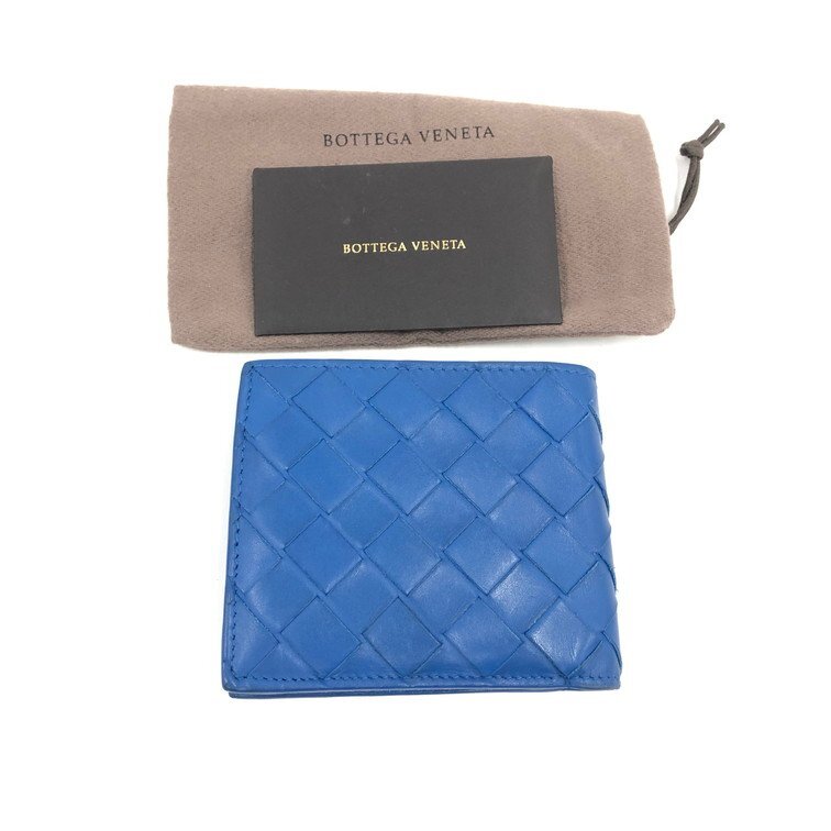 BOTTEGA VENETA ボッテガヴェネタ イントレチャート 二つ折り財布 保存袋つき【DKAA1007】拍卖
