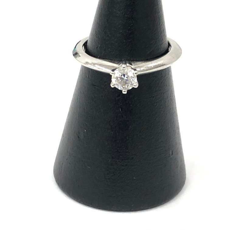 TIFFANY&Co. ティファニー 指輪 リング PT950 38164066 DO.22CT サイズ6号 総重量3.6g【DKAA3030】拍卖
