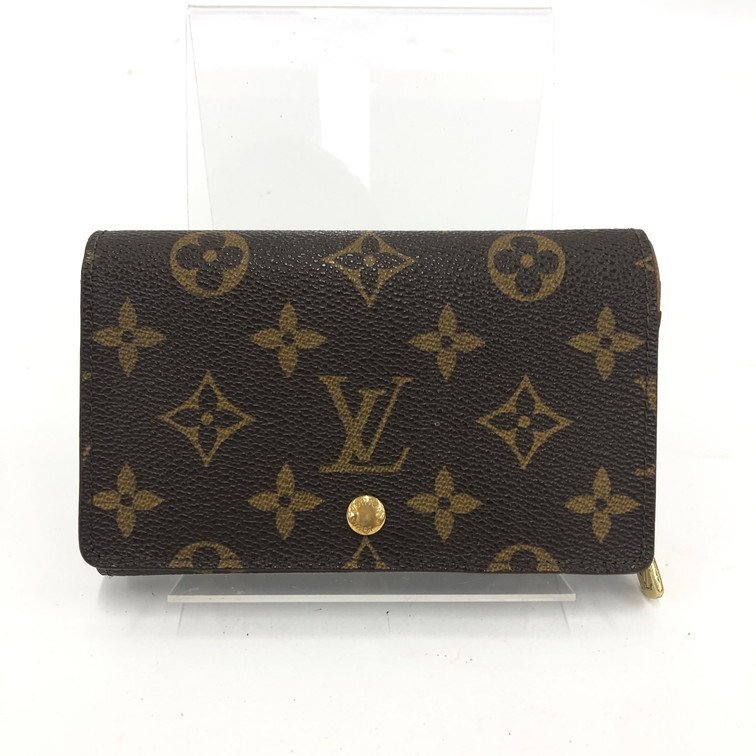 Louis Vuitton ルイヴィトン 財布 モノグラム ポルトモネビエトレゾール M61730/RA0974【DKAA7032】拍卖
