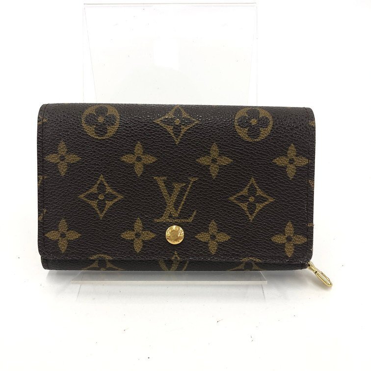 Louis Vuitton ルイヴィトン 財布 モノグラム ポルトモネビエトレゾール M61730/CA0979【DKAA7022】拍卖