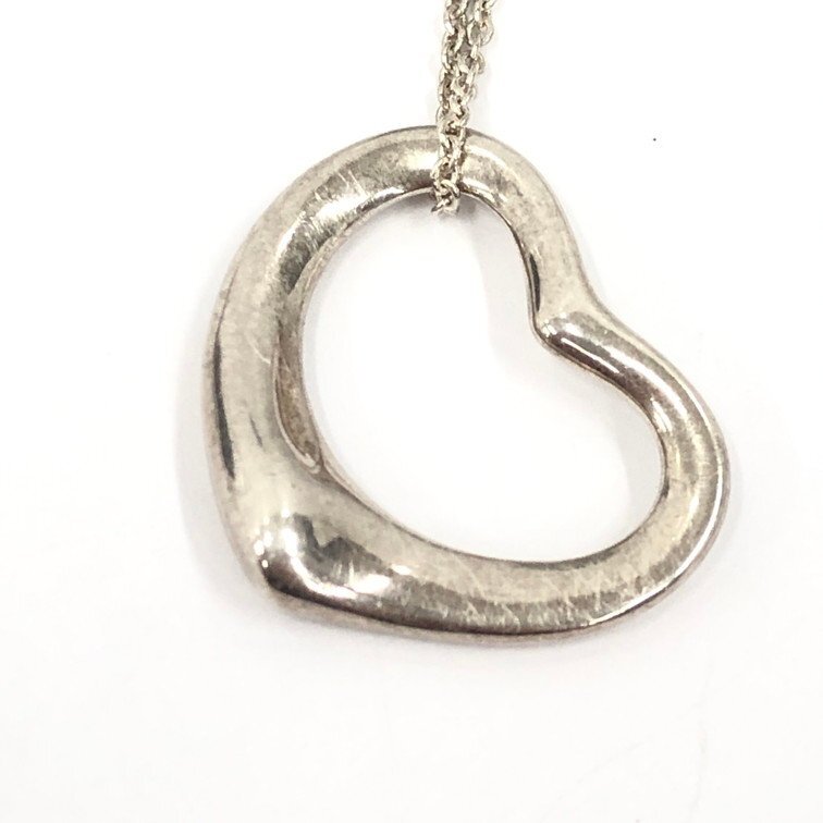 TIFFANY&Co. ティファニー アクセサリー ネックレス オープンハート 925 総重量8.96g【DKAB1026】拍卖