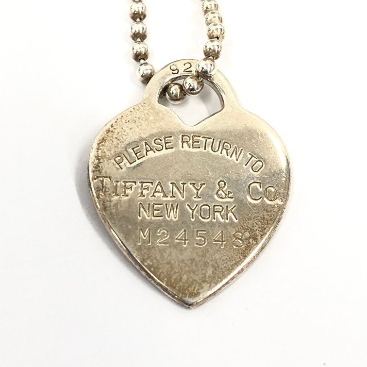 TIFFANY&Co. ティファニー ネックレス リターン トゥ ティファニー M24548 925 総重量23.79g 箱/保存袋付き【DKAB1043】拍卖
