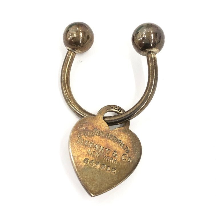 TIFFANY&Co. ティファニー 雑貨 キーリング リターン トゥ ティファニー 067312 925 総重量10.44g 箱付き【DKAB1044】拍卖
