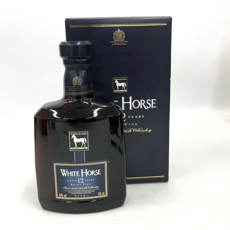 WHITE HORSE ホワイトホース スコッチウイスキー 12年 750ml 43% 箱あり 未開栓 国外酒【DKAB9056】拍卖