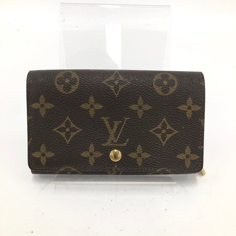 LOUIS VUITTON ルイヴィトン モノグラム ポルトモネ・ビエ・トレゾール 財布 M61730/MI0953【DKAB4031】拍卖