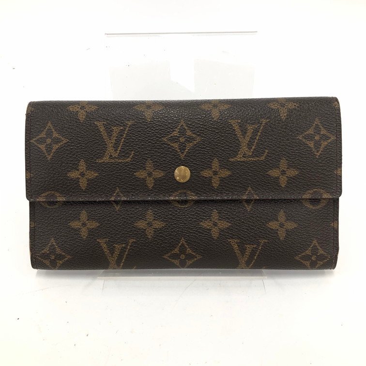LOUIS VUITTON ルイヴィトン モノグラム ポルトトレゾール インターナショナル 財布 M61215/TH1909【DKAB4029】拍卖