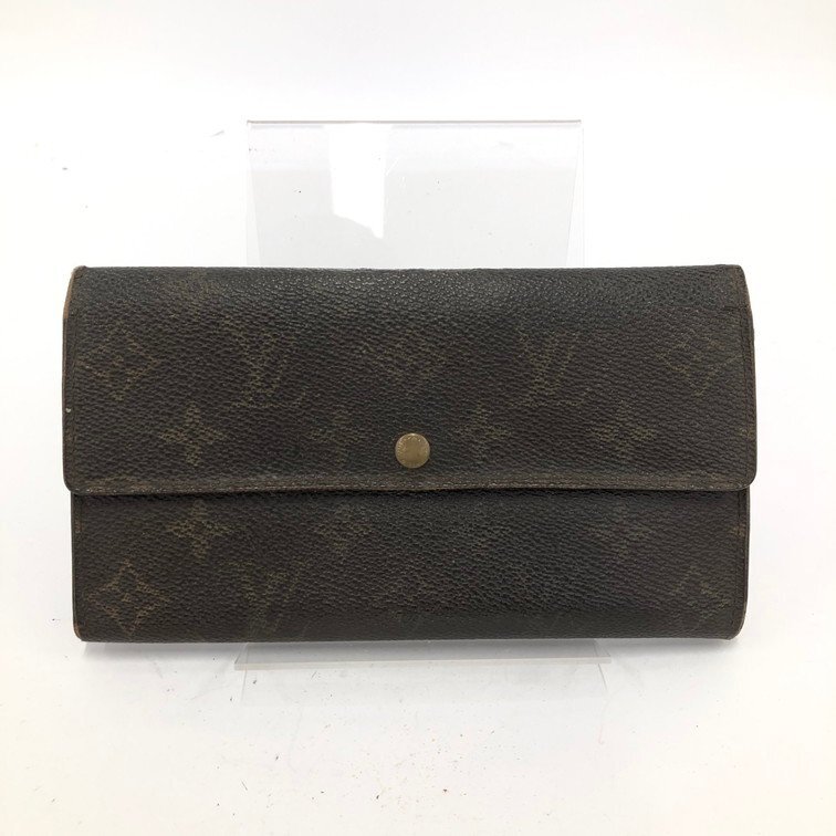LOUIS VUITTON ルイヴィトン モノグラム ポシェット ポルトモネ・クレディ 財布 M61725/TH1021【DKAB4026】拍卖
