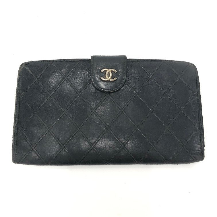 CHANEL シャネル 二つ折り長財布 ロングウォレット ビコローレ シールあり 4575109【DJAW2007】拍卖
