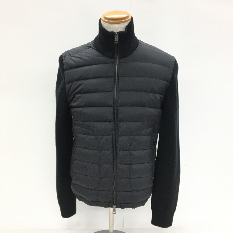 MONCLER モンクレール ニットダウン メンズ Mサイズ ブラック【DJAY5011】拍卖
