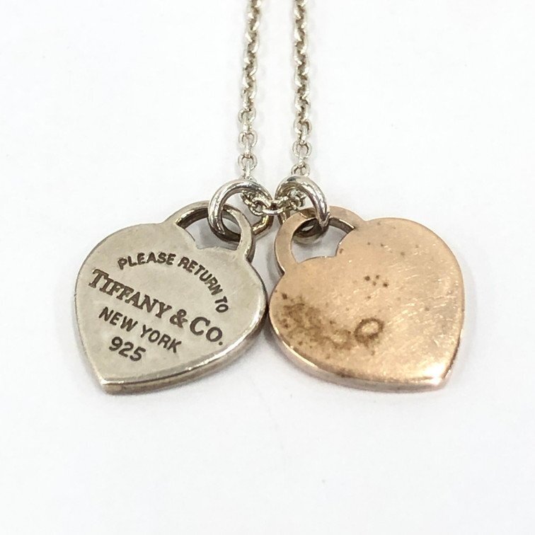 TIFFANY&Co. ティファニー リターントゥ ハートタグ ネックレス 925 総重量3.03g 箱・保存袋つき【DKAC2049】拍卖