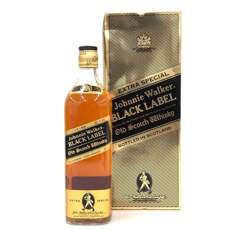 JOHNNIE WALKER ジョニーウォーカー ブラックラベル エクストラスペシャル スコッチ 750ml 43% 箱付き 未開栓 国外酒【DKAC0072】拍卖