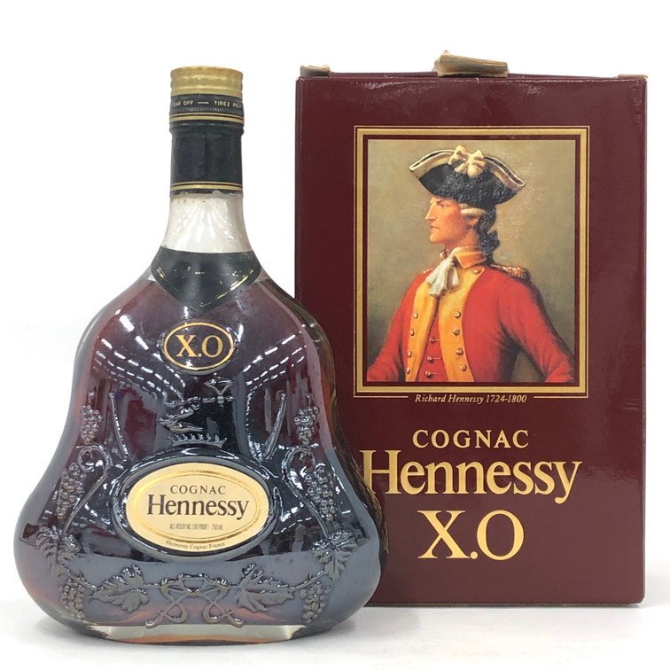 Hennessy ヘネシー XO 金キャップ コニャック 700ml 40% 箱付き 未開栓 国外酒【DKAC0090】拍卖