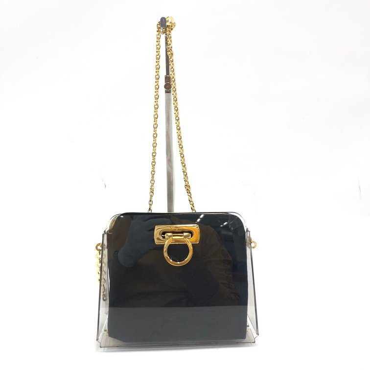 Salvatore Ferragamo サルヴァトーレフェラガモ 鞄 チェーンショルダーバッグ ガンチーニ 215263【DKAC1019】拍卖