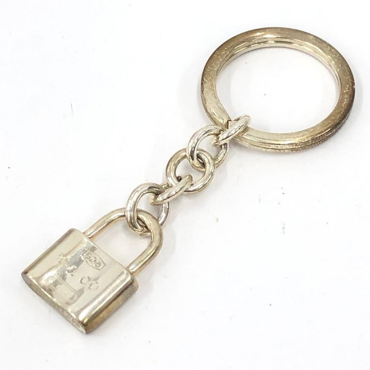 TIFFANY&Co. ティファニー パドロック キーホルダー 925 総重量14.13g 【DKAC2026】拍卖