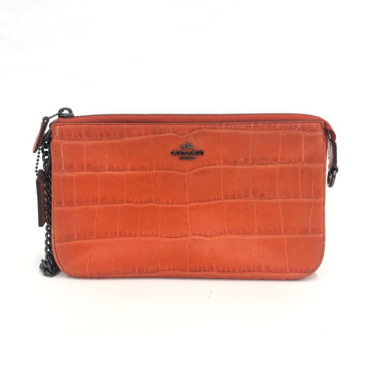 COACH コーチ クロコ型押し ショルダーバッグ M1681-58051【DKAB6007】拍卖