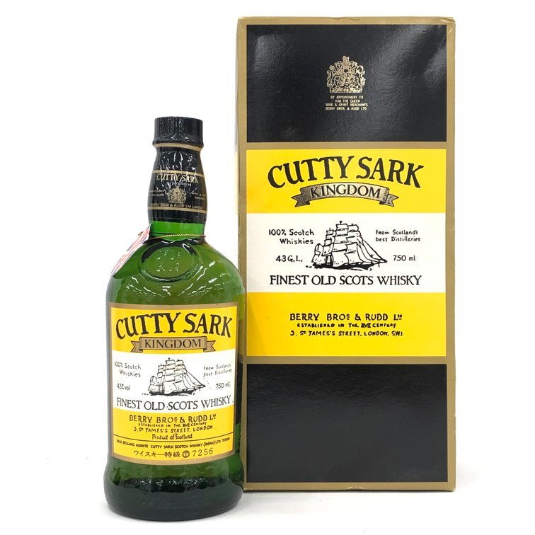 CUTTY SARK カティサーク キングダム ファイネスト オールド スコッチ 750ml 43% 箱付き 未開栓 国外酒【DKAC0075】拍卖