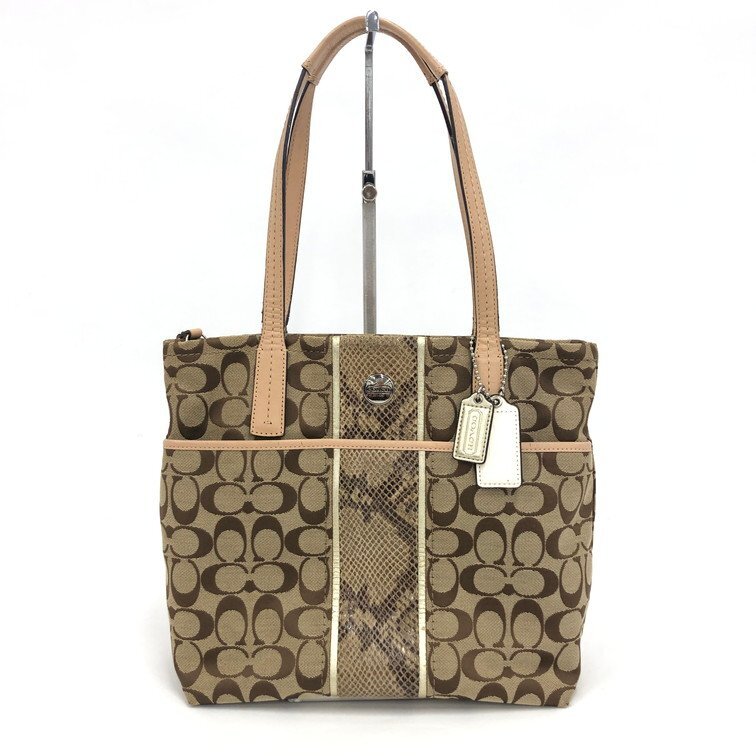 COACH コーチ シグネチャー トートバッグ G1371-F27362【DKAB6037】拍卖
