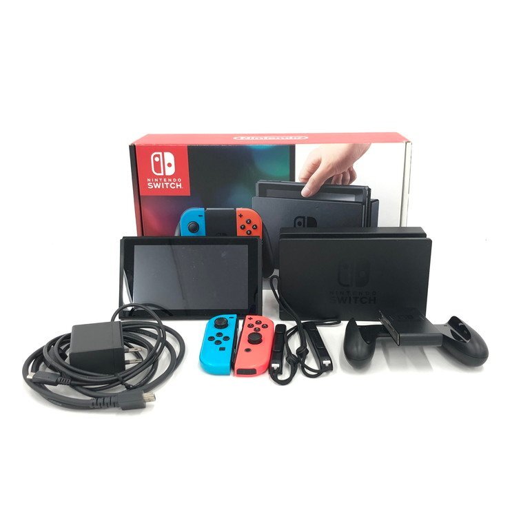 Nintendo ニンテンドー Switch HAC-001(01)/XAJ70029058528 箱付き 初期化済み【DJBE5016】拍卖