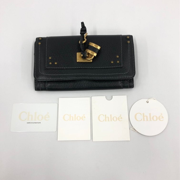 Chloe クロエ 二つ折り財布 パディントン 04-10-99【DKAC9016】拍卖