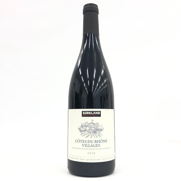KIRKLAND カークランド Signature Cotes Du Rhone Village 2019 ワイン 750ml 14.5% 未開栓 国外酒【DKAD2003】拍卖