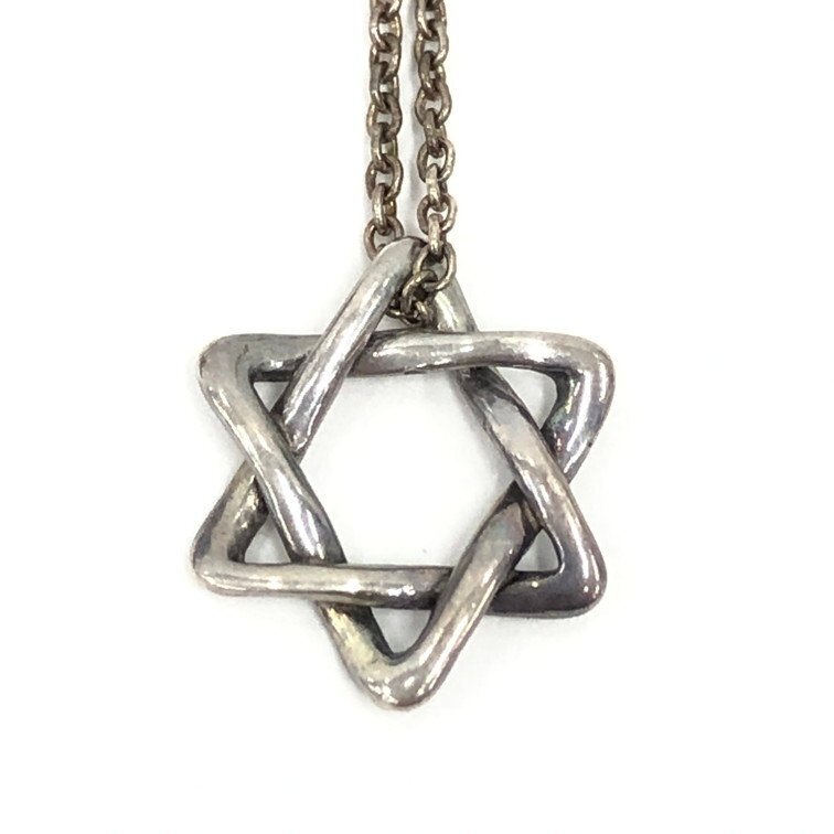 Tiffany & Co. ティファニー SV925 スターオブダビデ ネックレス 総重量1.74g【DKAD8064】拍卖