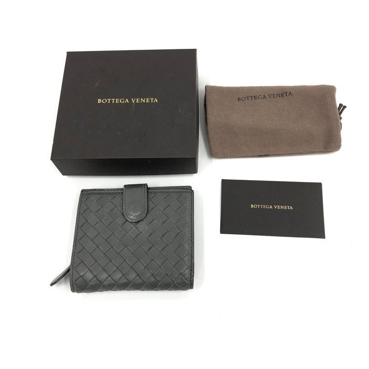 BOTTEGA VENETA ボッテガヴェネタ 二つ折り財布 イントレチャート P00869314B 箱/保存袋付き【DKAC9027】拍卖