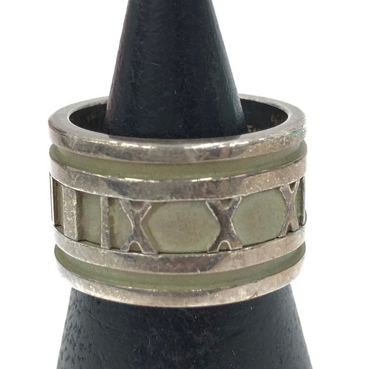 Tiffany & Co. ティファニー SV925 アトラス ワイドリング 総重量10.41g 12号 箱付き【DKAD8030】拍卖