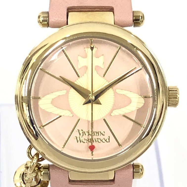 VivienneWestwood ヴィヴィアンウエストウッド 腕時計 VV006PKPK 不動品 箱つき【DKAE4039】拍卖