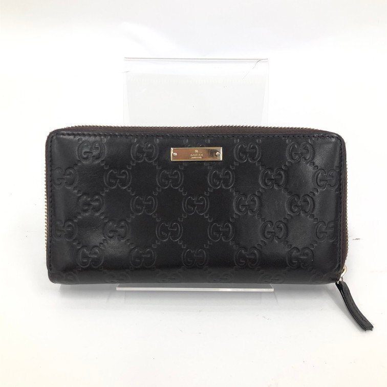 GUCCI グッチ 長財布 ロングウォレット ラウンドファスナー グッチシマ 112724-0416【DKAD7040】拍卖