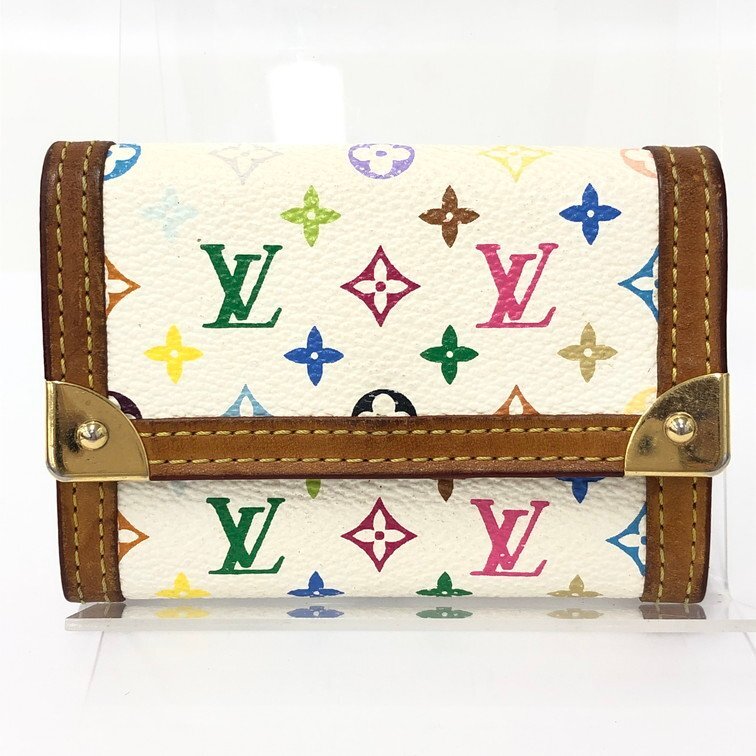 Louis Vuitton ルイヴィトン コインケース モノグラムマルチカラー ポルトモネプラ M92657/MI0055【DKAD5017】拍卖