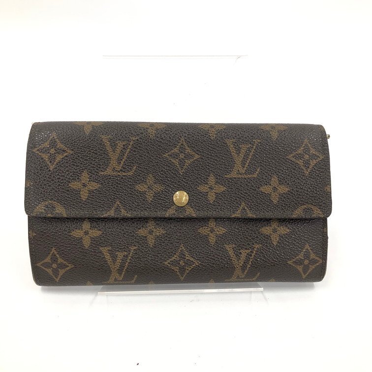 Louis Vuitton ルイヴィトン 長財布 モノグラム ポシェットポルトモネクレディ M61725/MI1903【DKAD7015】拍卖