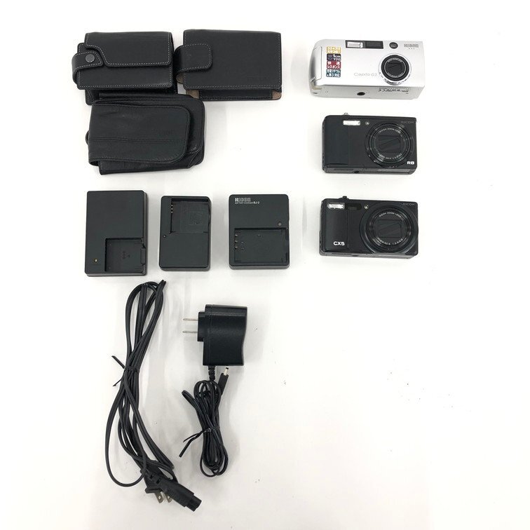 RICOH リコー CX5 / R8 / Caplio G3 デジタルカメラ 3点まとめ 付属品付き【DKAC6007】拍卖