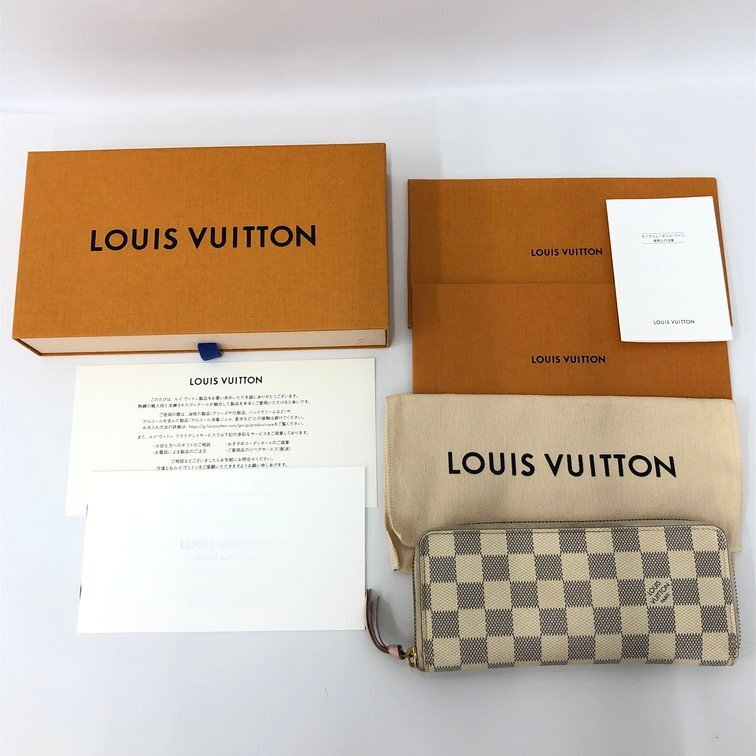 Louis Vuitton ルイヴィトン 長財布 ダミエアズール ポルトフォイユクレマンス N61264/CI0168【DKAD5022】拍卖