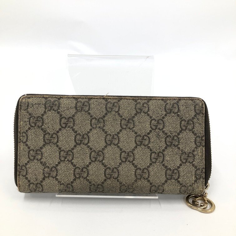 GUCCI グッチ 長財布 ロングウォレット ラウンドファスナー GGスプリーム 307982 0959【DKAD7028】拍卖