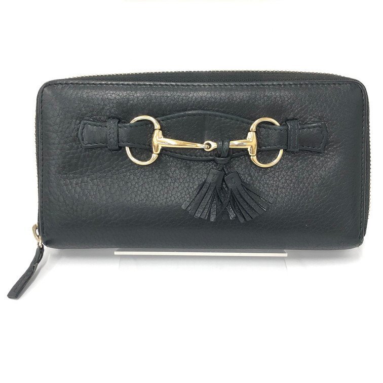 GUCCI グッチ 長財布 ロングウォレット ラウンドファスナー ホースビット 308014-2092【DKAD5016】拍卖