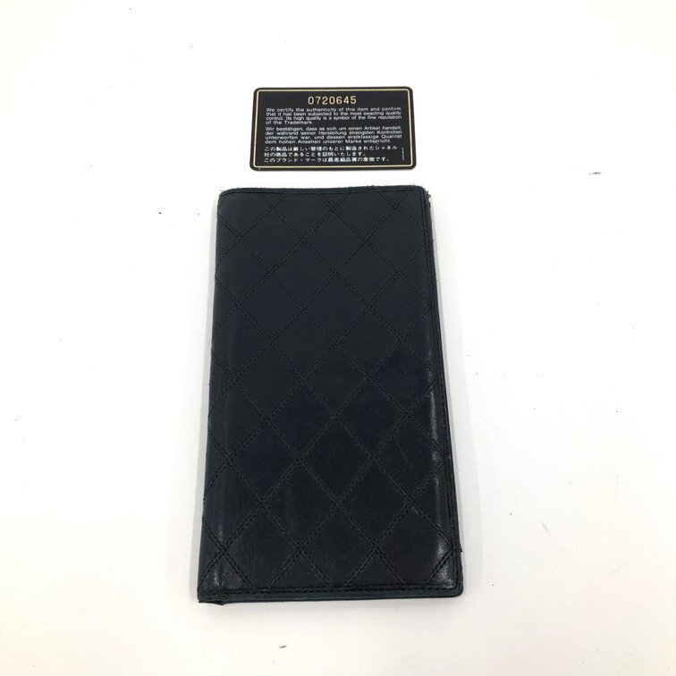 CHANEL シャネル 二つ折り長財布 札入れ ビコローレ シールあり 0720645【DKAD7039】拍卖