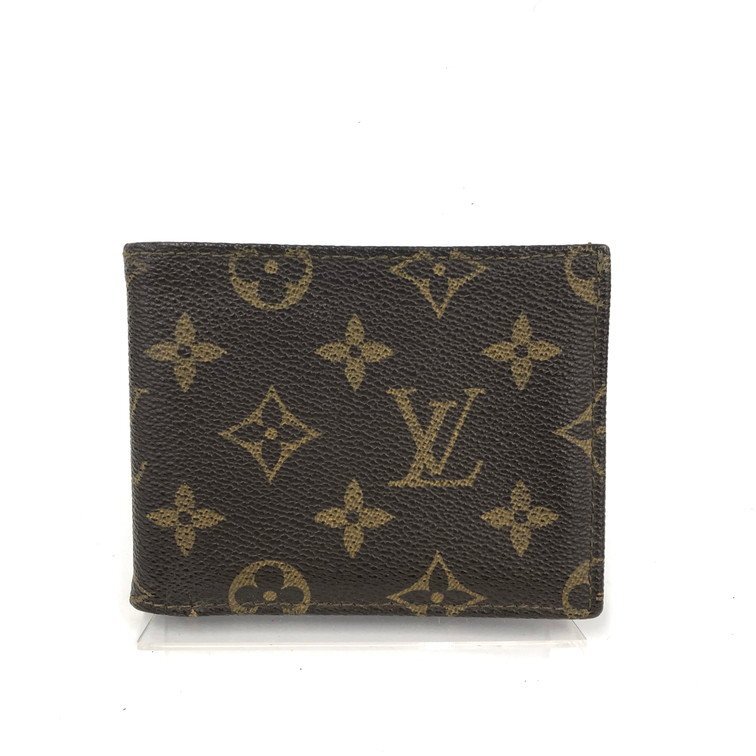 Louis Vuitton ルイヴィトン 二つ折り財布 モノグラム ポルトフォイユミュルティプル M60895/881RA【DKAD7010】拍卖