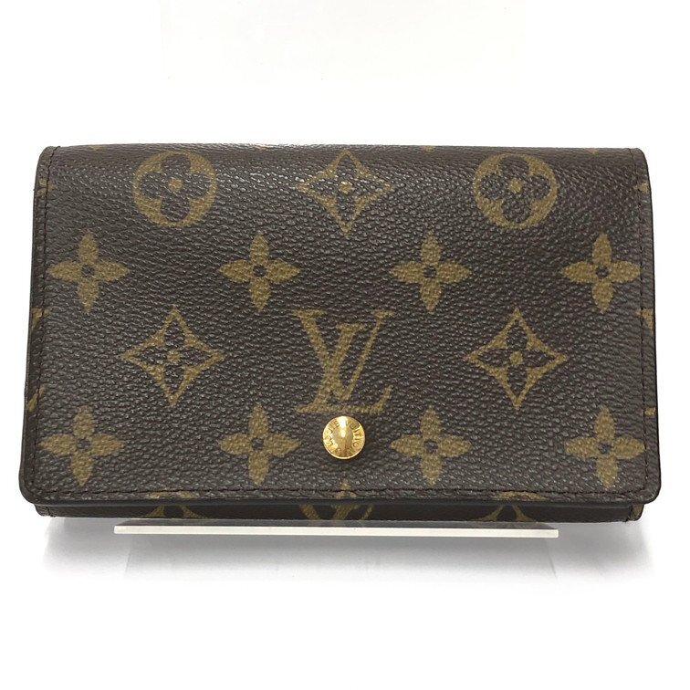Louis Vuitton ルイヴィトン 財布 モノグラム ポルトモネビエトレゾール M61730/CT0054【DKAD5042】拍卖