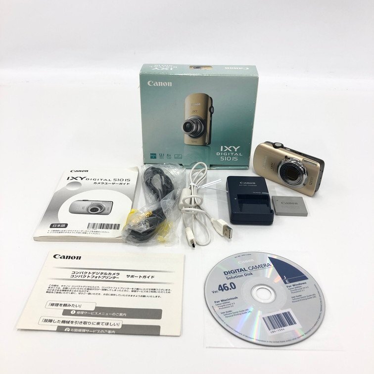 Canon キヤノン IXY DIGITAL 510 IS PC1356 デジタルカメラ 5.0-20.0mm 1:2.8-5.8 付属品 箱付き 通電〇【DKAC6009】拍卖