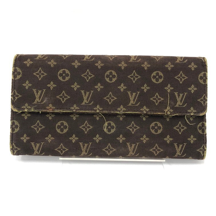 Louis Vuitton ルイヴィトン 長財布 モノグラムミニラン ポルトフォイユサラ M95234/TH0076【DKAD5010】拍卖