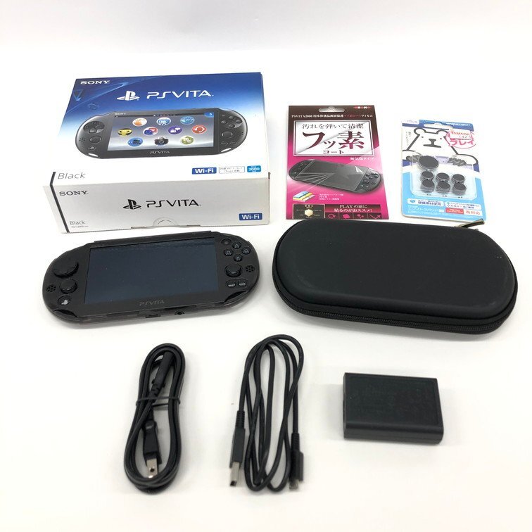 SONY ソニー PS VITA 本体 PCP-2000/7512735-PCH2000 箱・付属品付き ジャンク品【DJBDB016】拍卖