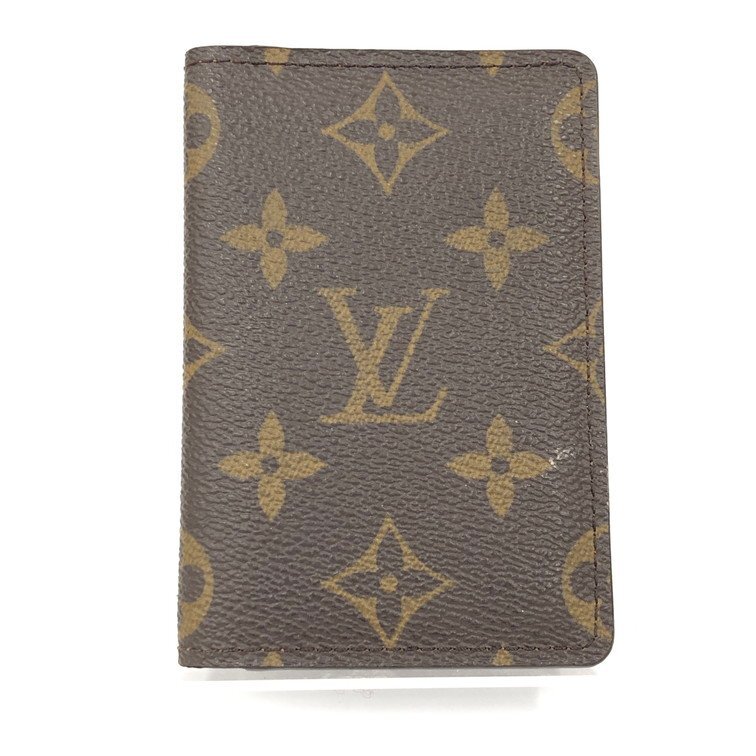 Louis Vuitton ルイヴィトン モノグラム オーガナイザードゥポッシュ カードケース M61732/MI4027 イニシャル入り【DKAE4047】拍卖