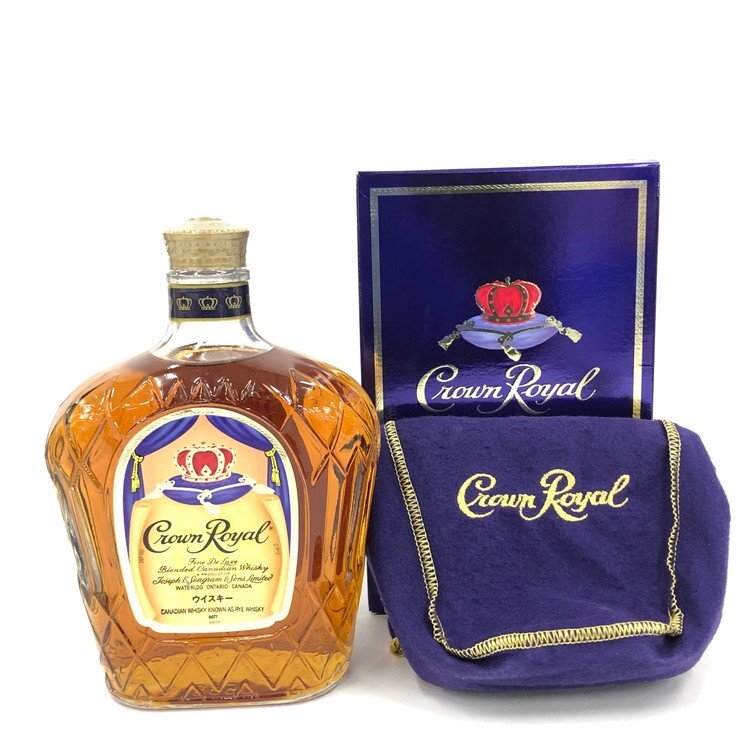 Crown Royal クラウンローヤル カナディアンウイスキー 750ml 40% 未開栓 国外酒 箱つき【DKAE9049】拍卖