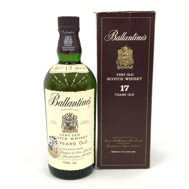 Ballantine's バランタイン スコッチウイスキー 17年 750ml 度数記載なし未開栓 国外酒 箱つき【DKAE9087】拍卖